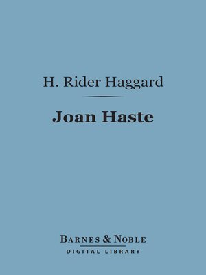 cover image of Joan Haste (Barnes & Noble Digital Library)